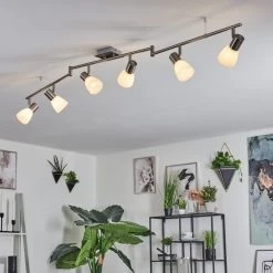 Hofstein Villaseca Deckenleuchte LED Nickel-Matt, 6-flammig -LED Leuchten Verkäufe 2022 villaseca deckenleuchte h3611470 8