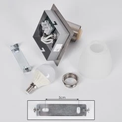 Hofstein Villaseca&nbsp; Wandleuchte LED Nickel-Matt, 1-flammig -LED Leuchten Verkäufe 2022 villaseca wandleuchte h3651636 4