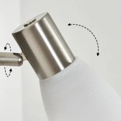 Hofstein Villaseca&nbsp; Wandleuchte LED Nickel-Matt, 1-flammig -LED Leuchten Verkäufe 2022 villaseca wandleuchte h3651636 5