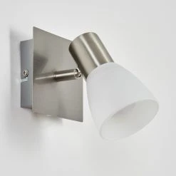 Hofstein Villaseca&nbsp; Wandleuchte LED Nickel-Matt, 1-flammig -LED Leuchten Verkäufe 2022 villaseca wandleuchte h3651636 7