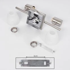 Hofstein Villaseca Wandleuchte LED Nickel-Matt, 2-flammig -LED Leuchten Verkäufe 2022 villaseca wandleuchte h3651650 4