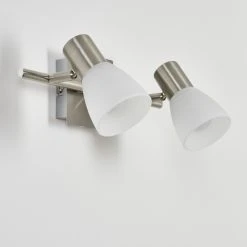 Hofstein Villaseca Wandleuchte LED Nickel-Matt, 2-flammig -LED Leuchten Verkäufe 2022 villaseca wandleuchte h3651650 7