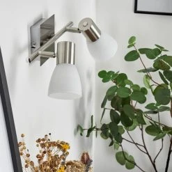 Hofstein Villaseca Wandleuchte LED Nickel-Matt, 2-flammig -LED Leuchten Verkäufe 2022 villaseca wandleuchte h3651650 9