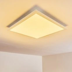 Hofstein Voisines Deckenpanel LED Weiß, 1-flammig, Fernbedienung, Farbwechsler -LED Leuchten Verkäufe 2022 voisines deckenpanel h3267738 do1 12