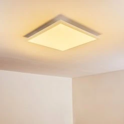 Hofstein Voisines Deckenpanel LED Weiß, 1-flammig, Fernbedienung, Farbwechsler -LED Leuchten Verkäufe 2022 voisines deckenpanel h3267738 do1 15