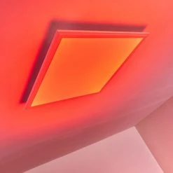 Hofstein Voisines Deckenpanel LED Weiß, 1-flammig, Fernbedienung, Farbwechsler -LED Leuchten Verkäufe 2022 voisines deckenpanel h3267738 do1 18