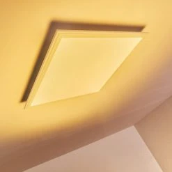 Hofstein Voisines Deckenpanel LED Weiß, 1-flammig, Fernbedienung, Farbwechsler -LED Leuchten Verkäufe 2022 voisines deckenpanel h3267738 do1 20