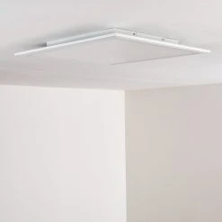 Hofstein Voisines Deckenpanel LED Weiß, 1-flammig, Fernbedienung, Farbwechsler -LED Leuchten Verkäufe 2022 voisines deckenpanel h3267738 do1 23