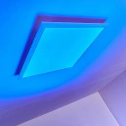 Hofstein Voisines Deckenpanel LED Weiß, 1-flammig, Fernbedienung, Farbwechsler -LED Leuchten Verkäufe 2022 voisines deckenpanel h3267738 do1 28