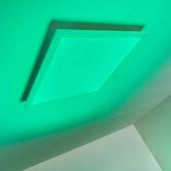 Hofstein Voisines Deckenpanel LED Weiß, 1-flammig, Fernbedienung, Farbwechsler -LED Leuchten Verkäufe 2022 voisines deckenpanel h3267738 do1 5