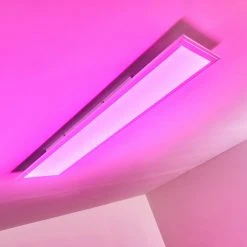 Hofstein Voisines Deckenpanel LED Weiß, 1-flammig, Fernbedienung, Farbwechsler -LED Leuchten Verkäufe 2022 voisines deckenpanel h3267776 do1 22