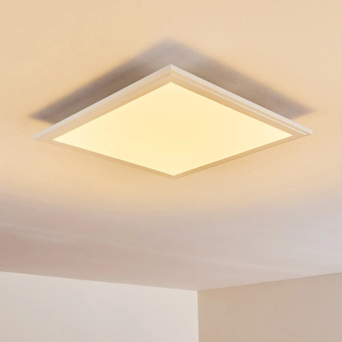 Hofstein Voisines Deckenpanel LED Weiß, 1-flammig, Fernbedienung, Farbwechsler 14 Hofstein Voisines Deckenpanel LED Weiß, 1-flammig, Fernbedienung, Farbwechsler – Bild 14