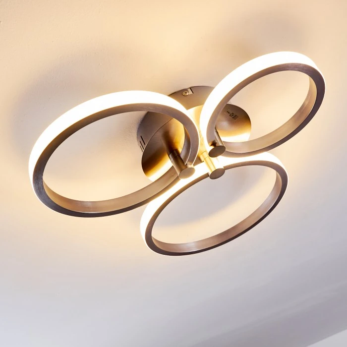 Hofstein Volonne Deckenleuchte LED Silber, 3-flammig 15 Hofstein Volonne Deckenleuchte LED Silber, 3-flammig – Bild 15