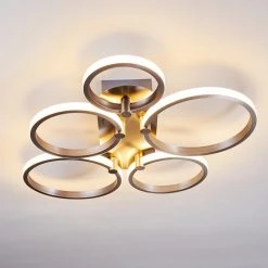 Hofstein Volonne Deckenleuchte LED Silber, 5-flammig 27 Hofstein Volonne Deckenleuchte LED Silber, 5-flammig -LED Leuchten Verkäufe 2022 volonne deckenleuchte h3110379 do1 9