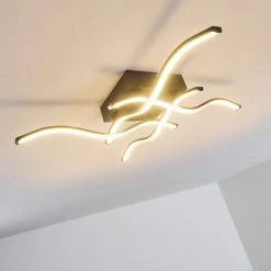 Hofstein Voltti Deckenleuchte LED Schwarz, 4-flammig -LED Leuchten Verkäufe 2022 voltti deckenleuchte h3090084 10