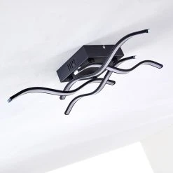 Hofstein Voltti Deckenleuchte LED Schwarz, 4-flammig -LED Leuchten Verkäufe 2022 voltti deckenleuchte h3090084 15