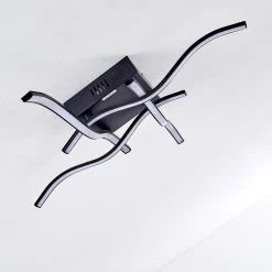 Hofstein Voltti Deckenleuchte LED Schwarz, 4-flammig -LED Leuchten Verkäufe 2022 voltti deckenleuchte h3090084 18