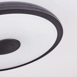 Hofstein Vully Deckenleuchte LED Schwarz, 1-flammig, Fernbedienung, Farbwechsler -LED Leuchten Verkäufe 2022 vully deckenleuchte h3457566 5