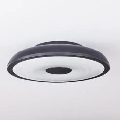 Hofstein Vully Deckenleuchte LED Schwarz, 1-flammig, Fernbedienung, Farbwechsler -LED Leuchten Verkäufe 2022 vully deckenleuchte h3457566 7