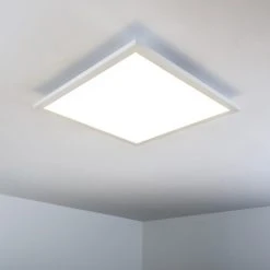 Hofstein Wabos Deckenpanel LED Weiß, 1-flammig, Fernbedienung, Farbwechsler -LED Leuchten Verkäufe 2022 wabos deckenpanel h3001349 10