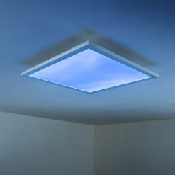 Hofstein Wabos Deckenpanel LED Weiß, 1-flammig, Fernbedienung, Farbwechsler -LED Leuchten Verkäufe 2022 wabos deckenpanel h3001349 14