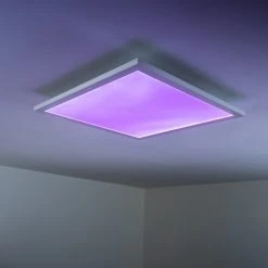 Hofstein Wabos Deckenpanel LED Weiß, 1-flammig, Fernbedienung, Farbwechsler -LED Leuchten Verkäufe 2022 wabos deckenpanel h3001349 18