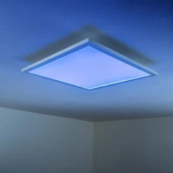 Hofstein Wabos Deckenpanel LED Weiß, 1-flammig, Fernbedienung, Farbwechsler -LED Leuchten Verkäufe 2022 wabos deckenpanel h3001349 19