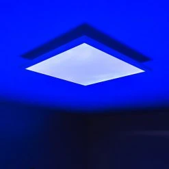 Hofstein Wabos Deckenpanel LED Weiß, 1-flammig, Fernbedienung, Farbwechsler -LED Leuchten Verkäufe 2022 wabos deckenpanel h3001349 22