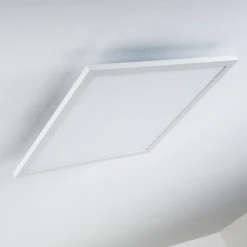 Hofstein Wabos Deckenpanel LED Weiß, 1-flammig, Fernbedienung, Farbwechsler -LED Leuchten Verkäufe 2022 wabos deckenpanel h3001349 30