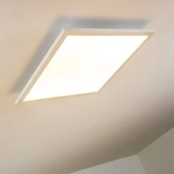 Hofstein Wabos Deckenpanel LED Weiß, 1-flammig, Fernbedienung, Farbwechsler -LED Leuchten Verkäufe 2022 wabos deckenpanel h3001349 7