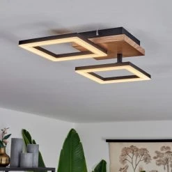 Hofstein Walschbronn Deckenleuchte LED Schwarz, Naturfarben, 1-flammig -LED Leuchten Verkäufe 2022 walschbronn deckenleuchte h3652008 8