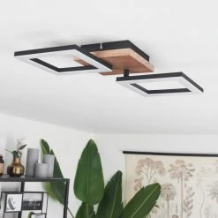 Hofstein Walschbronn Deckenleuchte LED Schwarz, Naturfarben, 1-flammig -LED Leuchten Verkäufe 2022 walschbronn deckenleuchte h3652008 9