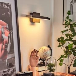 Hofstein Waltenheim Wandleuchte LED Nickel-Matt, Schwarz, 1-flammig -LED Leuchten Verkäufe 2022 waltenheim wandleuchte h3654361 9