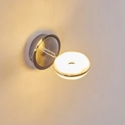 Hofstein Wandleuchte Donot LED Nickel-Matt, Chrom, 1-flammig 25 Hofstein Wandleuchte Donot LED Nickel-Matt, Chrom, 1-flammig -LED Leuchten Verkäufe 2022 wandleuchte donot h3021293 do2 5