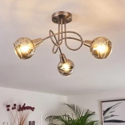 Hofstein Warga Deckenleuchte LED Nickel-Matt, 3-flammig -LED Leuchten Verkäufe 2022 warga deckenleuchte h3390160 10