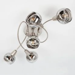 Hofstein Warga Deckenleuchte LED Nickel-Matt, 5-flammig -LED Leuchten Verkäufe 2022 warga deckenleuchte h3390207 6