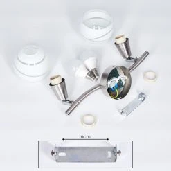 Hofstein Warga Deckenleuchte LED Nickel-Matt, 2-flammig -LED Leuchten Verkäufe 2022 warga deckenleuchte h3395226 4