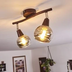 Hofstein Warga Deckenleuchte LED Bronze, 2-flammig -LED Leuchten Verkäufe 2022 warga deckenleuchte h3395257 10