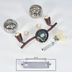 Hofstein Warga Deckenleuchte LED Bronze, 2-flammig -LED Leuchten Verkäufe 2022 warga deckenleuchte h3395257 4