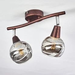 Hofstein Warga Deckenleuchte LED Bronze, 2-flammig -LED Leuchten Verkäufe 2022 warga deckenleuchte h3395257 7