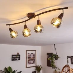 Hofstein Warga Deckenleuchte LED Bronze, 4-flammig