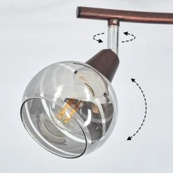 Hofstein Warga Deckenleuchte LED Bronze, 4-flammig -LED Leuchten Verkäufe 2022 warga deckenleuchte h3395288 5