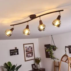 Hofstein Warga Deckenleuchte LED Bronze, 4-flammig -LED Leuchten Verkäufe 2022 warga deckenleuchte h3395288 6
