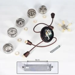 Hofstein Warga Deckenleuchte LED Bronze, 4-flammig -LED Leuchten Verkäufe 2022 warga deckenleuchte h3395325 4