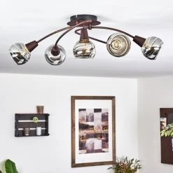 Hofstein Warga Deckenleuchte LED Bronze, 4-flammig -LED Leuchten Verkäufe 2022 warga deckenleuchte h3395325 9