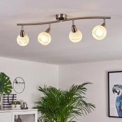 Hofstein Warga Deckenleuchte LED Nickel-Matt, 4-flammig -LED Leuchten Verkäufe 2022 warga deckenleuchte h3395424 6