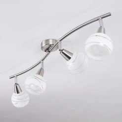 Hofstein Warga Deckenleuchte LED Nickel-Matt, 4-flammig -LED Leuchten Verkäufe 2022 warga deckenleuchte h3395424 7