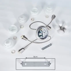 Hofstein Warga Deckenleuchte LED Nickel-Matt, 5-flammig -LED Leuchten Verkäufe 2022 warga deckenleuchte h3395479 4