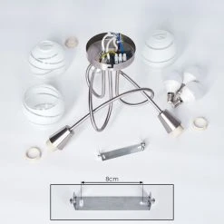 Hofstein Warga Deckenleuchte LED Nickel-Matt, 3-flammig -LED Leuchten Verkäufe 2022 warga deckenleuchte h3405819 4