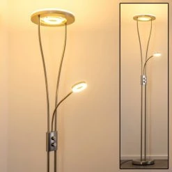 Hofstein Watino Deckenfluter LED Nickel-Matt, 3-flammig -LED Leuchten Verkäufe 2022 watino deckenfluter h000458 25